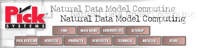 Pick Systems Natural Data Model Computing